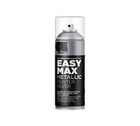 EASYMAX - Pintura en aerosol mate con una gran opacidad, en aerosol, pintura acrílica para manualidades, color plateado