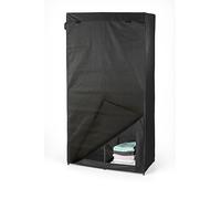 EASYmaxx Armario de Tela Plegable con Cierre de y Barra para Colgar Ropa, Ideal como Armario de Camping o Armario móvil en casa