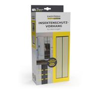EASYmaxx Cortina mosquitera para caravana de 60 x 180 cm, mosquitera con cinta magnética XXL, puerta de protección contra insectos para caravanas, mosquitera magnética con cierre automático
