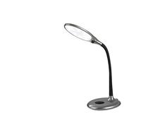 EASYmaxx Daylight - Lámpara LED de mesa con mando a distancia, diseño de acero inoxidable