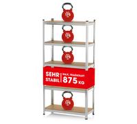 EASYmaxx Estantería de carga pesada Banco de trabajo 180x90x40cm 875kg Capaci...
