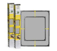 EASYmaxx Insect Protect | mosquitera telescópica | mosquitera ventana | con marco premontado | mosquitera extensible | red integrada | antracita | set de 2