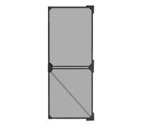 EASYmaxx Insect Protect - Mosquitera telescópica para puerta de balcón con red integrada, sin agujeros, máx. 122 x 285 cm