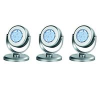 EASYmaxx Juego de 3 focos Que cambian de Color, Gris