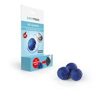 EASYmaxx Juego de 3 piedras de inodoro para escobilla de inodoro, extrafresco, función de clic 2 en 1, fórmula higiénica completa, aroma fresco [bolas de limpieza azul]
