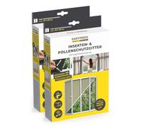 EASYmaxx Mosquitera antipolen para Ventanas con Magic Click | Cortada a Medida para Todas Las Ventanas de hasta 110 x 130 cm | Fácil instalación con 12 imanes - sin taladrar ni atornillar [2 Piezas]