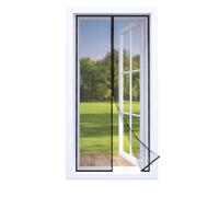 EASYmaxx Mosquitera con cierre magnético, 100 x 210 cm, ideal para puerta de balcón, puerta de sótano y puerta de patio, fácil instalación adhesiva, sin taladrar, sin tornillos, se puede cortar a