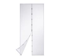 EASYmaxx Mosquitera con cierre magnético, 100 x 210 cm, ideal para puerta de balcón, puerta de sótano y puerta de patio, fácil instalación adhesiva, sin taladrar, sin tornillos, se puede cortar a