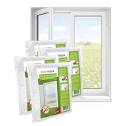 EASYmaxx Mosquitera para ventanas con cierre de velcro | Mosquitera recortable hasta 150x130cm | Fácil instalación de la mosquitera - sin taladrar ni atornillar, Cinta de velcro autoadhesiva 4 Piezas