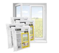 EASYmaxx Mosquitera para ventanas con cierre de velcro | Mosquitera recortable hasta 150x130cm | Fácil instalación de la mosquitera - sin taladrar ni atornillar, Cinta de velcro autoadhesiva 4 Piezas