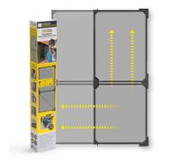 EASYmaxx Mosquitera Puerta con Marco de Aluminio Puerta de Balcón Terraza