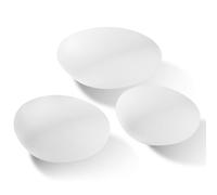 EASYmaxx Set de 3 piezas de piedra solar decorativa | Lámpara de jardín con iluminación LED de cambio de color | Lámpara de jardín exterior moderna | Control remoto | Magníficos efectos de luz | IP67