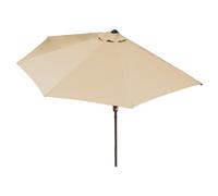 EASYmaxx Sombrilla Balcón/Terraza Semicircular Práctica Manivela 270x140 cm