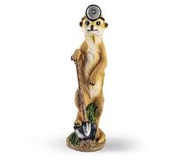 EASYmaxx Suricata LED Solar como minero | inalámbrico con Sensor automático de luz Diurna | detallado y Pintado a Mano | Decorativo para jardín, balcón, terraza | 8 Horas de duración de la luz