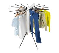 EASYmaxx - Tendedero de Ropa abatible 800 - Plegable, de Montaje Variable con 16 Brazos | Tendedero con Sistema | Individualmente Adaptable al Espacio y cantidad de Ropa | Ahorra Espacio y es Estable