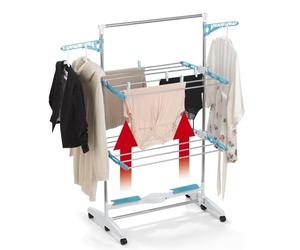 EASYmaxx Tendedero eléctrico | Torre de Secadora con tecnología de Flujo de Aire | Doble Tan rápido como un secador de alas Convencional, más eficiente de energía Que un secador de Bomba de Calor