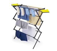 EASYmaxx Tendedero telescópico 1200 | Perchero de 12 m de Longitud de Secado | Lavadora Extensible a Aprox. 108 cm de Ancho | Tendedero para Camisas, Pantalones, Toallas y demás | Secadora sin