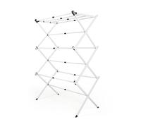 EASYmaxx Tendedero telescópico 800 | Torre de Ropa con 8 m de Longitud de Secado - Plegable, Ahorra Espacio y fácilmente Plegable | Secadora de pie en pequeño y Estrecho | Tendedero de Torre - Fácil