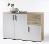 EASYMOBEL Comoda Aparador Bobby 120x82cm - 3 Puertas, 2 Cajones (Cambria)