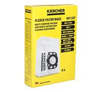 easyPART Compatible/repuesto para Kärcher 2.863-314.0 Bolsa de filtro de fieltro KFI357 para aspiradora en seco y húmedo (4 unidades)