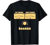 Easypitwy Limited VU Meter Cassette Tape Recorder Great Gift Idea T Shirt Black 3XL