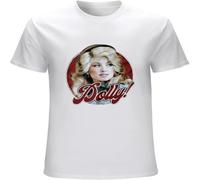 Easypitwy Men's Dolly Retro Vintage T Shirt Unisex & Kids Country Western Music Parton White XL