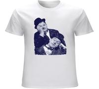 Easypitwy Men's Laurel and Hardy T Shirt Birthday Gift White 3XL