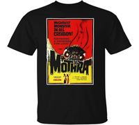 Easypitwy Mothra Kaiju Retro 1960'S Creature Feature Monster Movie T Shirt Moth Black XXL