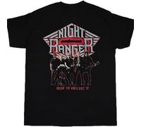 Easypitwy Night Ranger Rockin' The World Since '82 T Shirt Full Black S