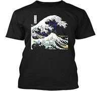 Easypitwy QvfUnique Kanagawa Japanese The Great Wave Mens T Shirt Black L