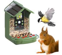 EASYPIX BirdyCam Comedero con Cámara Energía Solar Automático HD Video y Fotos de Pájaros Comedero Comedero para Jardín