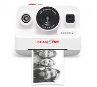 Easypix InstantFUN Cámara de Fotos instantáneas, diversión Creativa para Adultos y niños, impresión térmica en Blanco y Negro, Papel sin BPA, Recargable, Impresiones sin Tinta