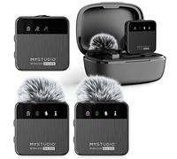 Easypix MyStudio Wireless Micrófono Duo. Sistema de Doble Canal para Dos usuarios simultáneos - Calidad de Audio Profesional. Alcance de hasta 150 m