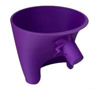 EasyPour - Embudo para batidora Kitchen Aid Artisan KSM150 con ajuste estable y vertido guiado para reducir el desorden en tareas de horneado y cocción (morado)