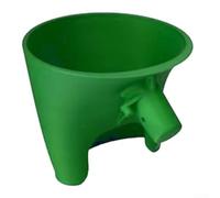 EasyPour - Embudo para batidora Kitchen Aid Artisan KSM150 con ajuste estable y vertido guiado para reducir el desorden en tareas de horneado y cocción (verde)