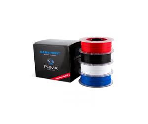 EasyPrint PLA Value Pack Standard - 1,75 mm - 4x 500 g (Total 2 kg) - White, Black, Red, Blue