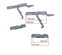 Easyricambi Kit Bisagras Horno Derecha Izquierda - Horno 90 cm kcf5394 Smeg 931330250 931330249