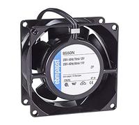 Easyricambi Ventilador axial EBM PAPST 8550N, estructura y ventilador de metal, 80 x 80 x 38 mm, altas temperaturas hasta 70 °C para estufa de pellets