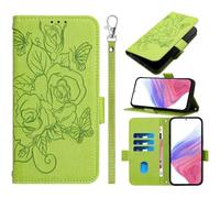 Easyshow Compatible para ZTE Blade A35E Fundas Wallet Case, Diseño Retro del Modelo de Case, Ranuras para Tarjetas, Magnético Flip Wallet Case Cover Adecuado Funda para ZTE Blade A35E-Verde