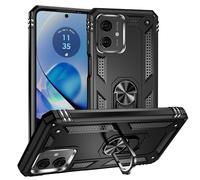 Easyshow Doble Capa Funda para Motorola Moto G54 Carcasa Dura Antigolpes con Función de Soporte y Cool Look Protector Case Fundas para Motorola Moto G54-Negro