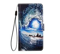 Easyshow Funda Billetera para OPPO A6x 5G Cover, Carcasas y Fundas Cuero PU Cartera Piel Plegable con Ranuras de Tarjetas Flip Case para OPPO A6x 5G