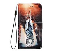 Easyshow Funda Billetera para OPPO A6x 5G Cover, Carcasas y Fundas Cuero PU Cartera Piel Plegable con Ranuras de Tarjetas Flip Case para OPPO A6x 5G