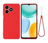 Easyshow Funda Compatible con Honor X5c/X5c Plus, Carcasa Silicona Honor X5c/X5c Plus Suave Gel Rasguño y Resistente Teléfono Móvil Cover (Rojo)