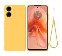 Easyshow Funda Compatible con Motorola Moto G04/G04S, Carcasa Silicona Motorola Moto G04/G04S Suave Gel Rasguño y Resistente Teléfono Móvil Cover, Funda para Motorola Moto G04/G04S (Amarillo)