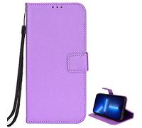 Easyshow Funda de Billetera TCL K70 NxtPaper, Case Caja del teléfono móvil con patrón de Diamantes de Cuero de PU Premium con Soporte y Carcasa Ranuras para TCL K70 NxtPaper(Púrpura)