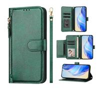 Easyshow Funda de Cartera para Honor 600 Smart, PU Cremallera Cartera con Ranura para Tarjetas, Premium Flip Funda de teléfono de Cuero para Honor 600 Smart