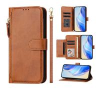 Easyshow Funda de Cartera para Infinix Smart 20, PU Cremallera Cartera con Ranura para Tarjetas, Premium Flip Funda de teléfono de Cuero para Infinix Smart 20