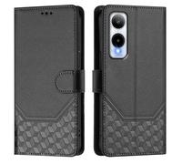 Easyshow Funda para Cricket Debut S3, Cartera y Funda para teléfono con Relieve de Panal, Tapa Libro Flip Phone Cover Case para Cricket Debut S3