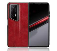 Easyshow Funda para Honor Magic V2 RSR Porsche Design Funda, Honor Magic V2 RSR Porsche Design PU+PC+TPU Piel Funda de teléfono, Fundas Dura para Honor Magic V2 RSR Porsche Design-Rojo