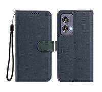 Easyshow Funda para Motorola Moto G85 Lychee Texture, con Soporte y Ranura para Tarjetas, diseño magnético Desmontable 2 en 1, Compatible para Motorola Moto G85